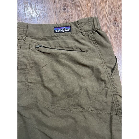 Patagonia Island Hopper Nylon Shorts Mens Medium Green Outdoor Hiking - Picture 9 of 11